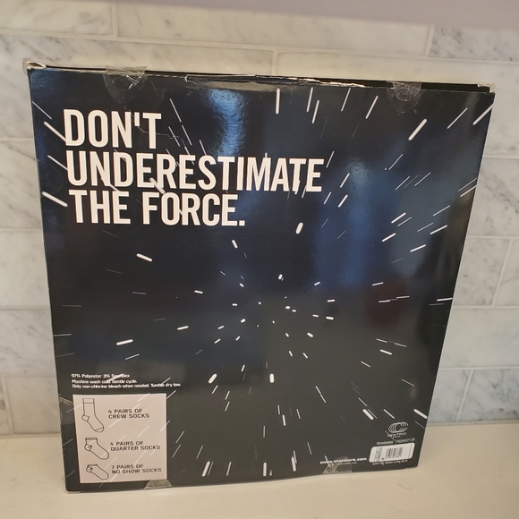 Kid's Star Wars Sock Advent Calendar 15 Days Crew Quarter No Show Christmas - Picture 3 of 6